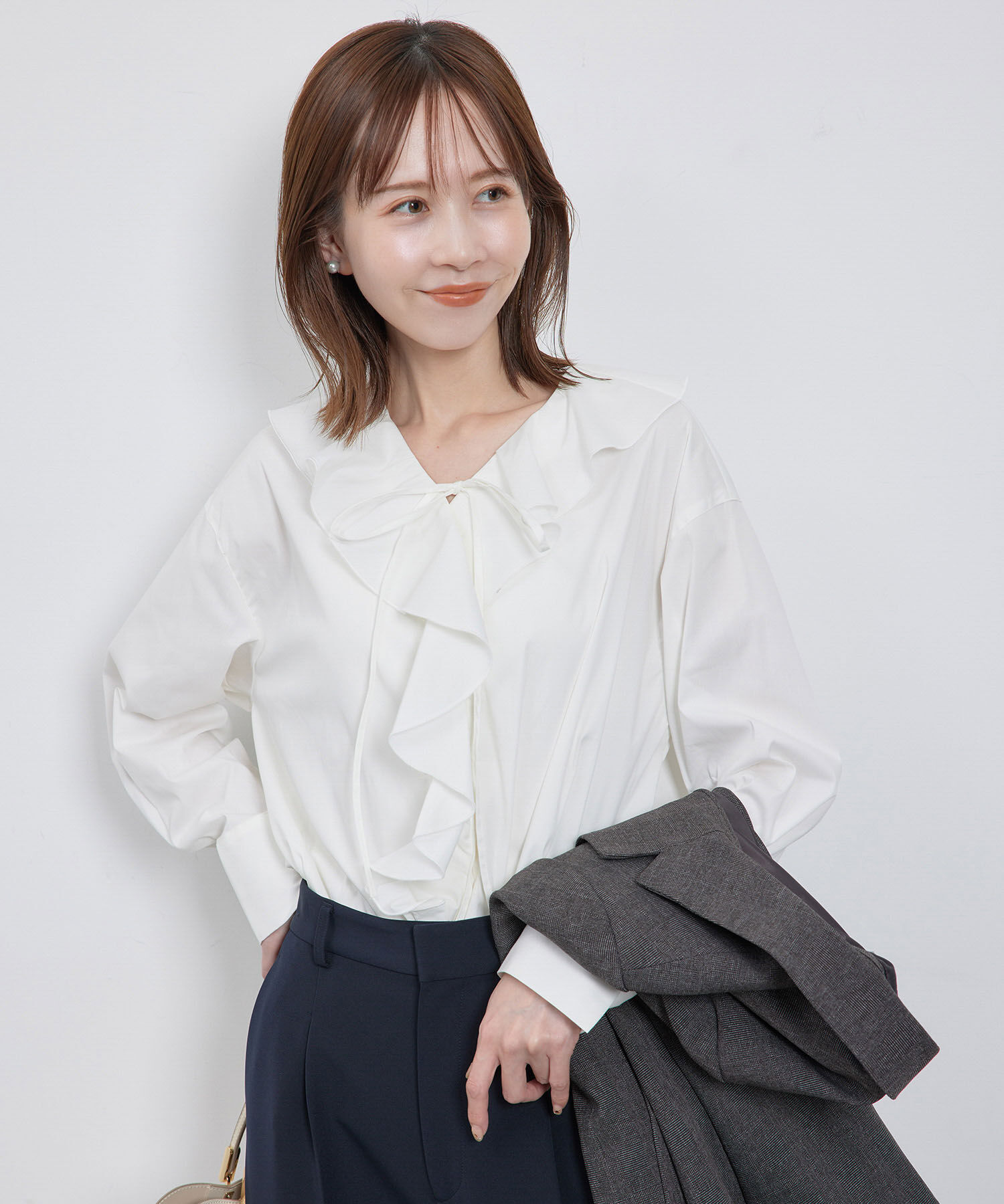 Rope&rsquo;Picnic「ラッフルブラウス」|シャツ・ブラウス|