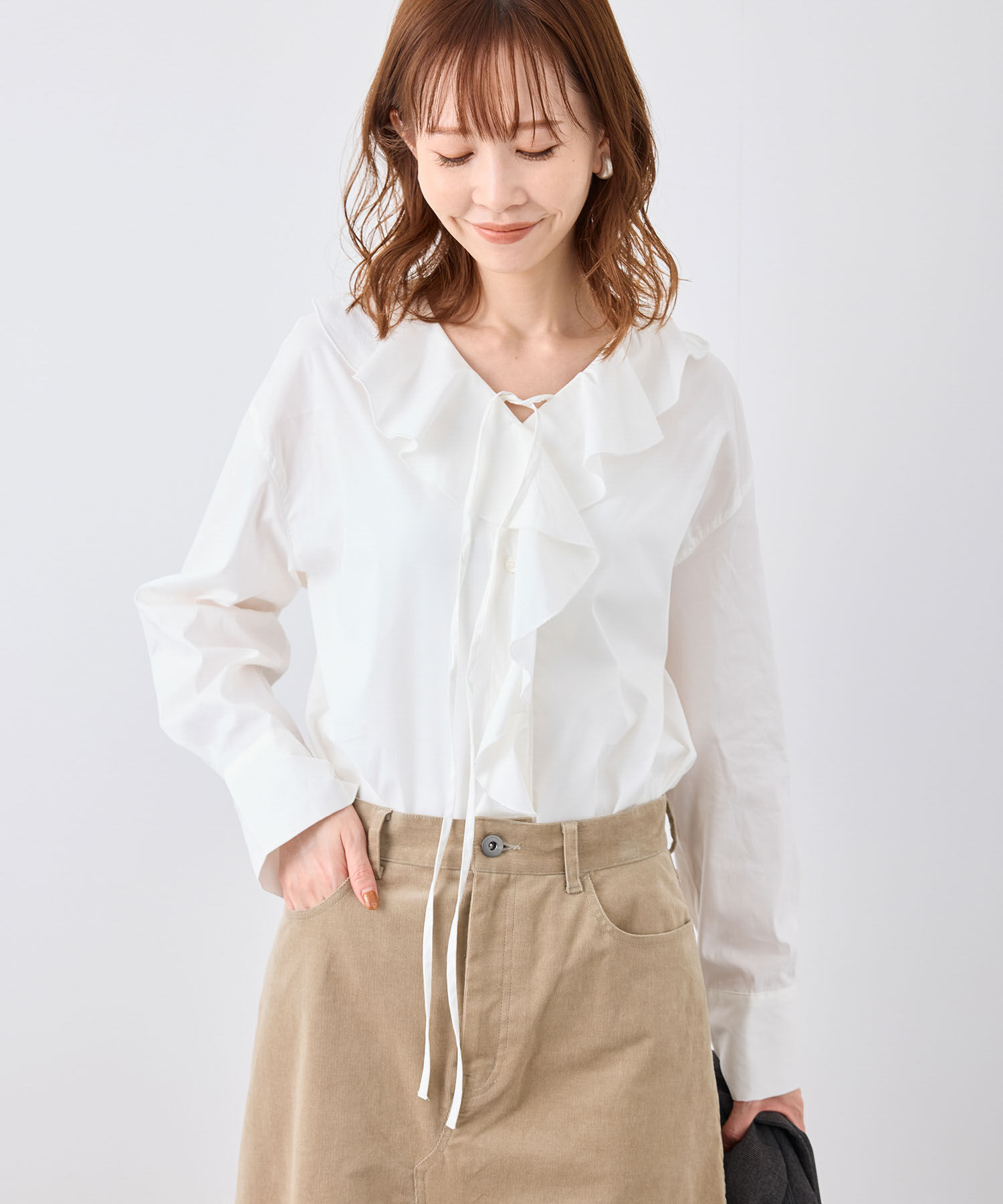 Rope&rsquo;Picnic「ラッフルブラウス」|シャツ・ブラウス|