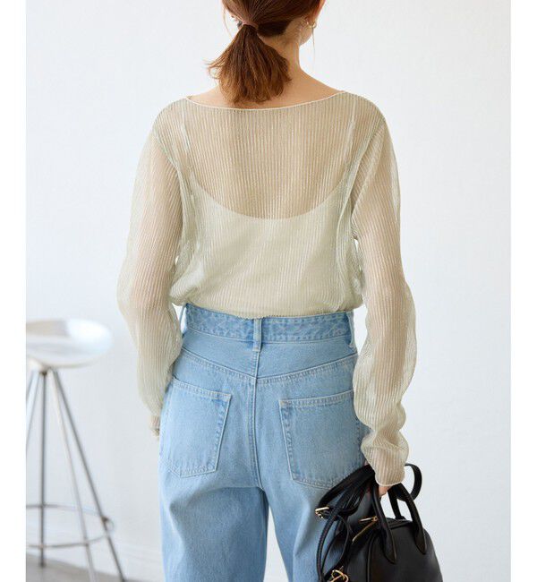 Rope&rsquo;Picnic「ラメシアープリーツトップス」|Tシャツ・カットソー|