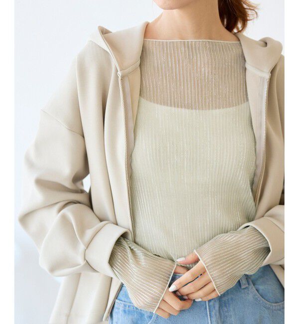 Rope&rsquo;Picnic「ラメシアープリーツトップス」|Tシャツ・カットソー|