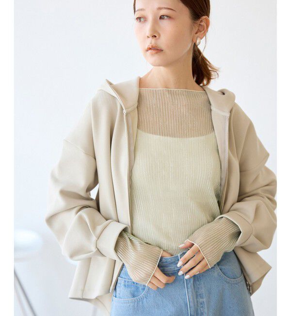 Rope&rsquo;Picnic「ラメシアープリーツトップス」|Tシャツ・カットソー|