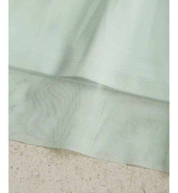 Rope&rsquo;Picnic「Cutee チュールドッキングツイストスリーブトップス/リンクコーデ」|Tシャツ・カットソー|