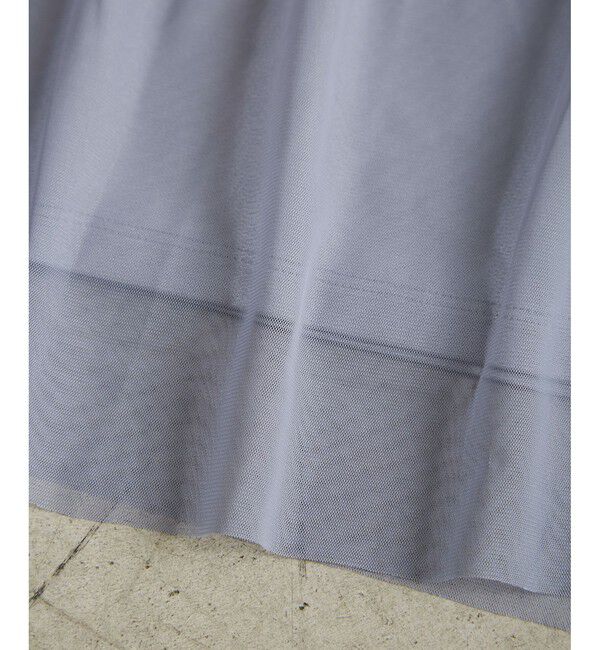 Rope&rsquo;Picnic「Cutee チュールドッキングツイストスリーブトップス/リンクコーデ」|Tシャツ・カットソー|