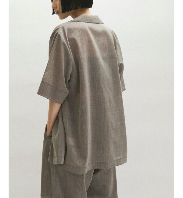 ADAM ET ROPE'「【接触冷感】ライトシャツジャケット」|シャツ・ブラウス|
