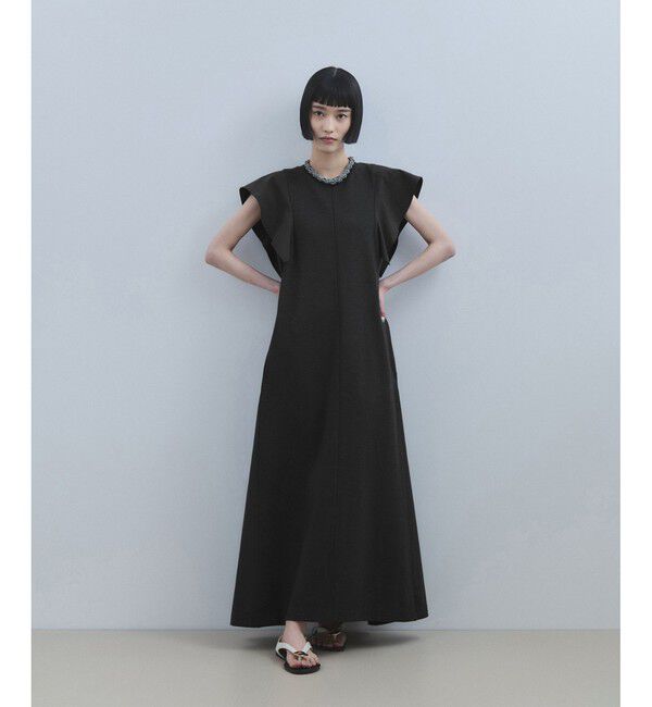 ADAM ET ROPE'「【WEB限定】セミフレアワンピース」|ワンピース|チャコール(06)