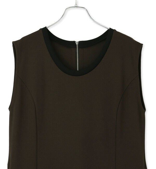 ADAM ET ROPE'「【WEB限定】バイカラーノースリーブワンピース」|ワンピース|