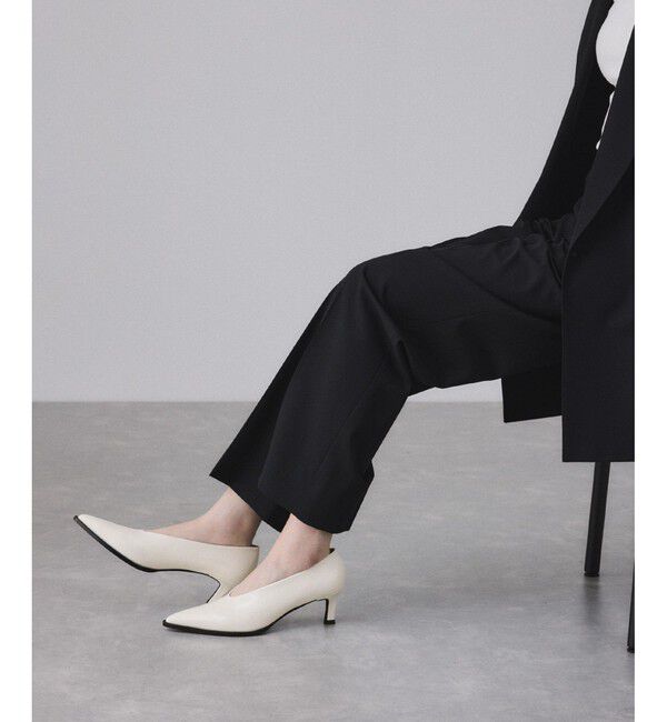 ADAM ET ROPE'「ポインテッドトゥモードパンプス」|パンプス|オフホワイト(15)