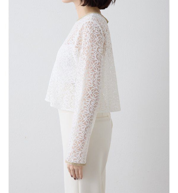 THE PAUSE「【THE PAUSE】ボタニカルレースブラウス」|シャツ・ブラウス|