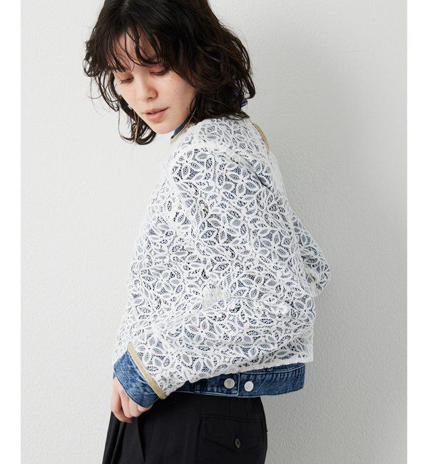 THE PAUSE「【THE PAUSE】ボタニカルレースブラウス」|シャツ・ブラウス|