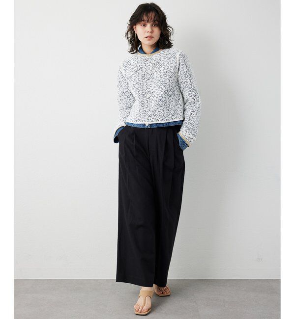 THE PAUSE「【THE PAUSE】ボタニカルレースブラウス」|シャツ・ブラウス|