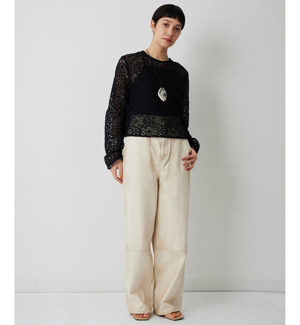 THE PAUSE「【THE PAUSE】ボタニカルレースブラウス」|シャツ・ブラウス|