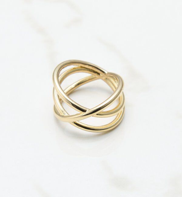  「【PAPILLONNER/パピヨネ】ウェーブ2WAYリング」|リング|