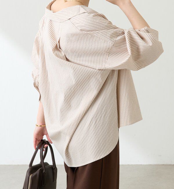  「襟ギャザーシャツ」|シャツ・ブラウス|