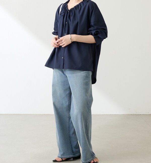  「襟ギャザーシャツ」|シャツ・ブラウス|