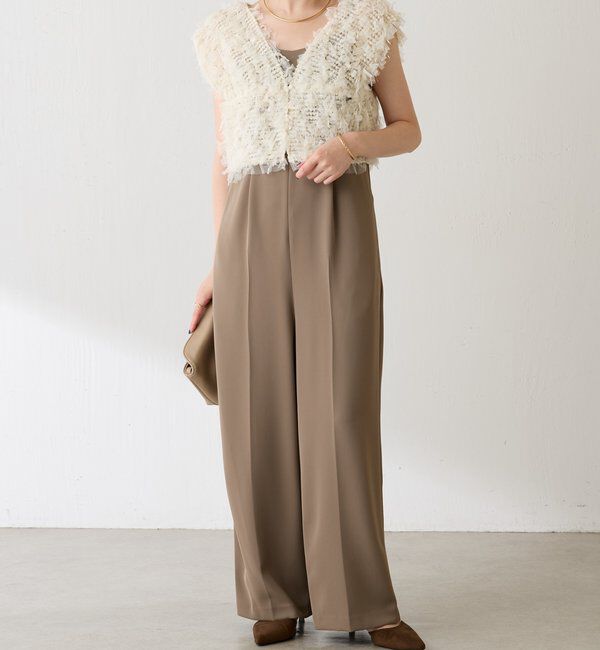  「チュールフリンジセットロンパース」|ワンピース|