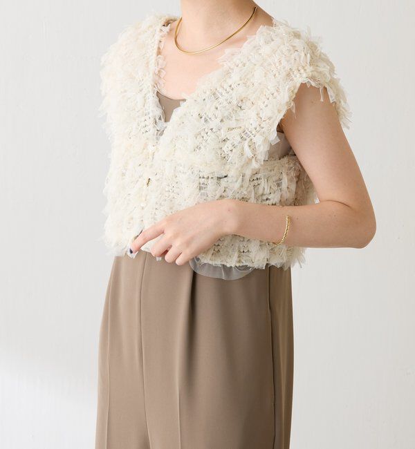  「チュールフリンジセットロンパース」|ワンピース|