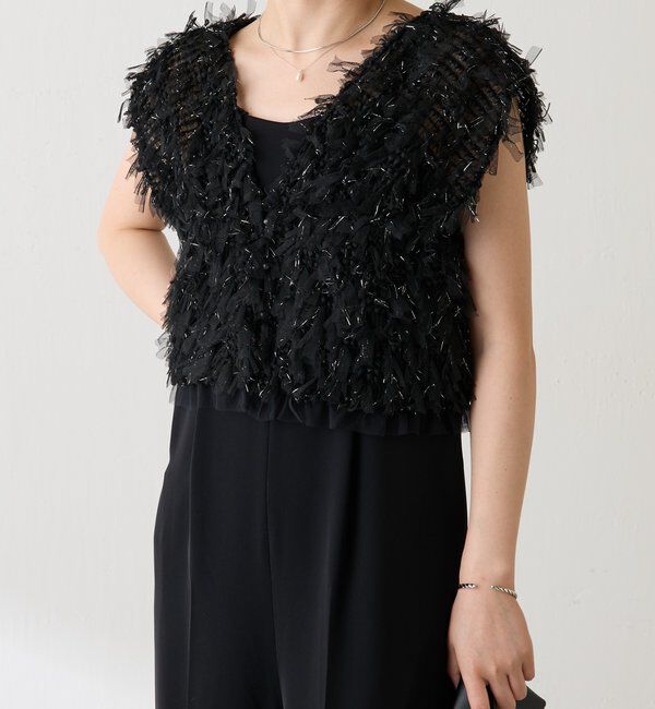  「チュールフリンジセットロンパース」|ワンピース|