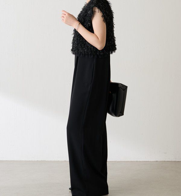  「チュールフリンジセットロンパース」|ワンピース|