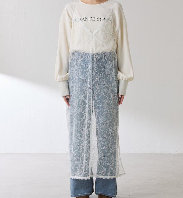  「2WAYレースキャミワンピース」|ワンピース|