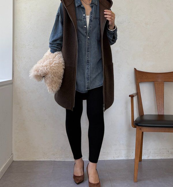  「裏シャギーニットレギンス」|チノ|