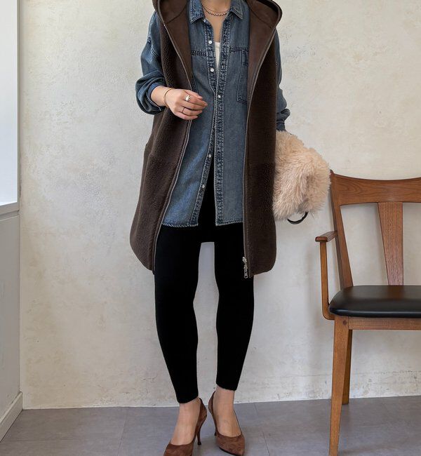  「裏シャギーニットレギンス」|チノ|