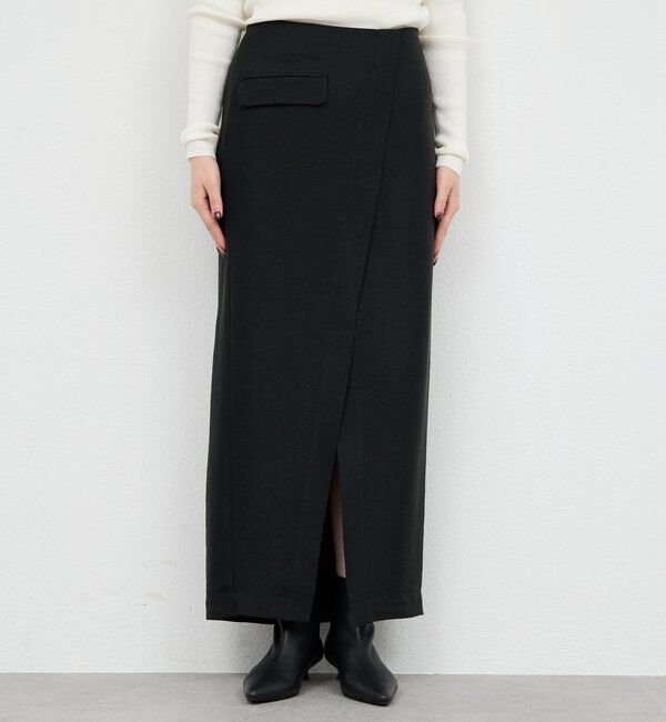  「アセテートツイルスカート」|スカート|
