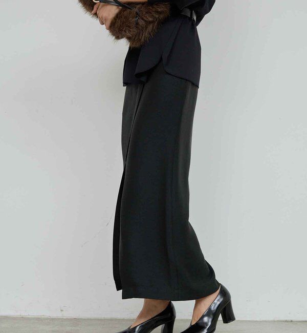  「アセテートツイルスカート」|スカート|