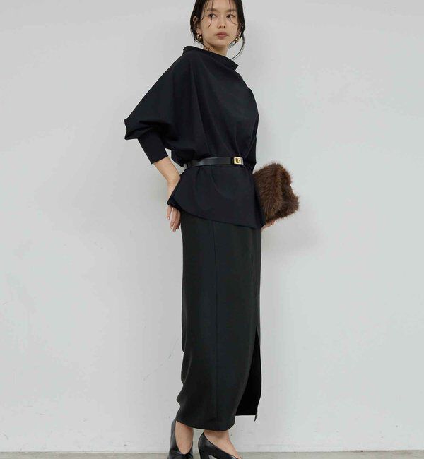  「アセテートツイルスカート」|スカート|