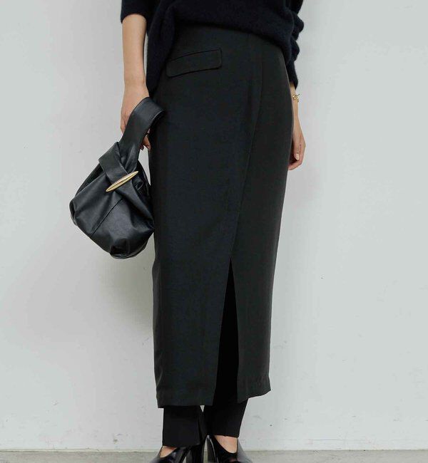  「アセテートツイルスカート」|スカート|