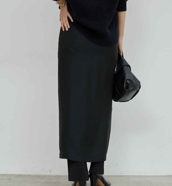  「アセテートツイルスカート」|スカート|