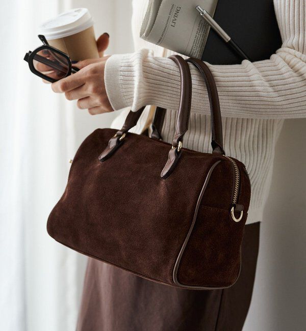  「スエード2WAYミニボストンバッグ」|ボストンバッグ|
