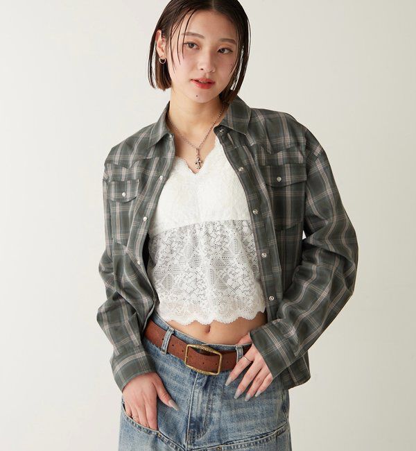  「チェックウエスタンシャツ」|シャツ・ブラウス|