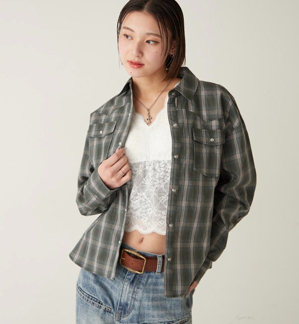  「チェックウエスタンシャツ」|シャツ・ブラウス|