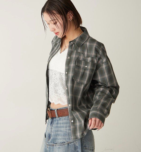  「チェックウエスタンシャツ」|シャツ・ブラウス|