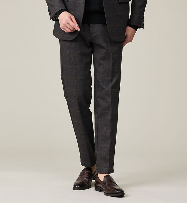 ABAHOUSE「【セットアップ対応】プレミアム ポンチスラックス【予約】」|スラックス|ブラウン