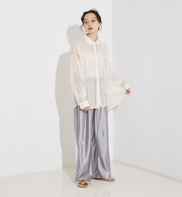 NOMINE「シアー シャーリング シャツ」|シャツ・ブラウス|
