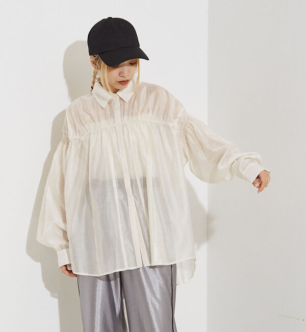 NOMINE「シアー シャーリング シャツ」|シャツ・ブラウス|