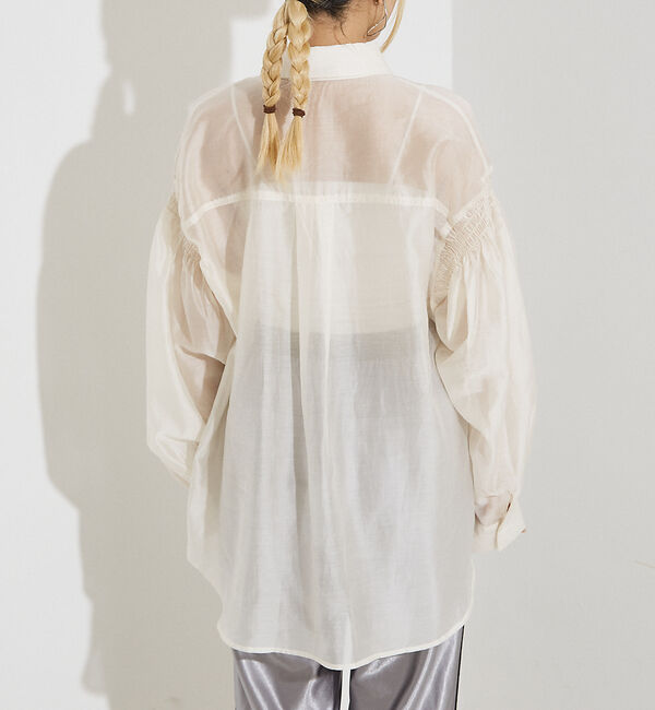 NOMINE「シアー シャーリング シャツ」|シャツ・ブラウス|