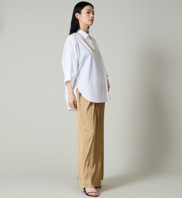 Liesse「袖タックワイドシャツ」|シャツ・ブラウス|