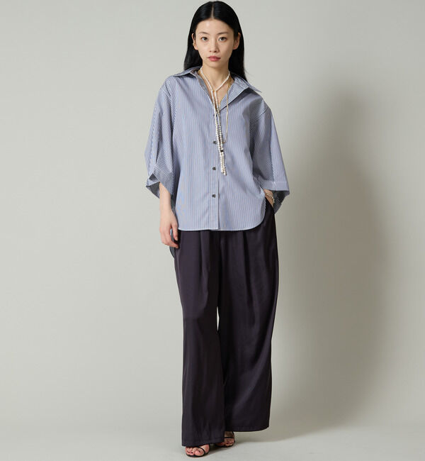 Liesse「袖タックワイドシャツ」|シャツ・ブラウス|