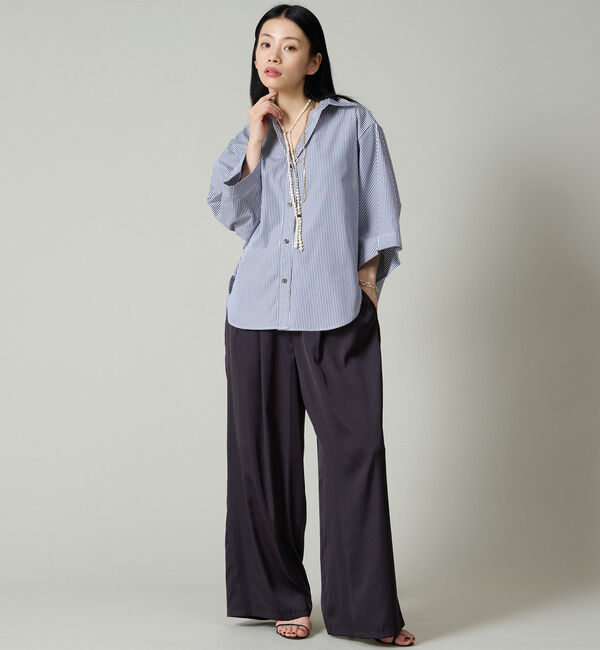 Liesse「袖タックワイドシャツ」|シャツ・ブラウス|