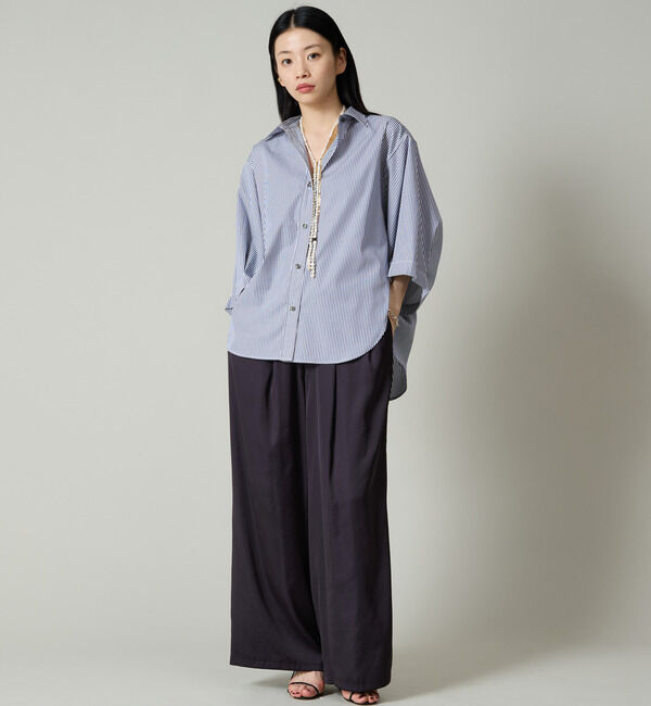 Liesse「袖タックワイドシャツ」|シャツ・ブラウス|