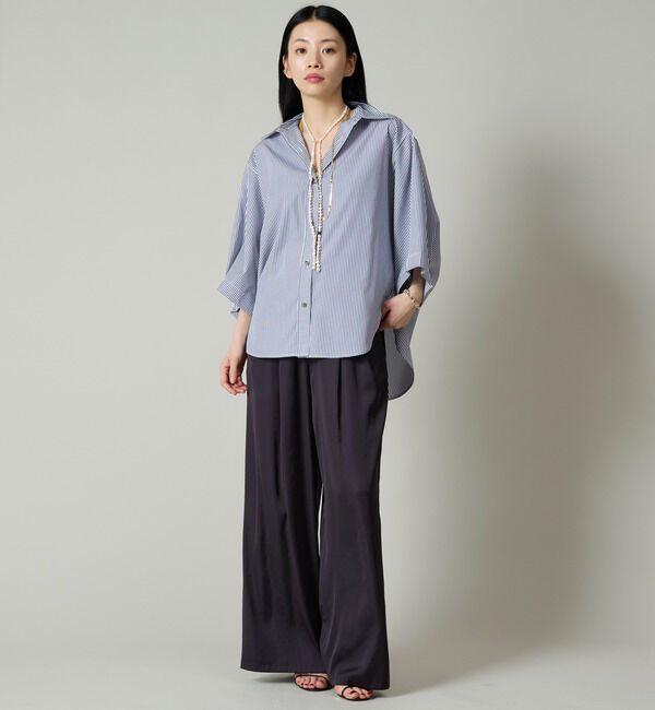 Liesse「袖タックワイドシャツ」|シャツ・ブラウス|