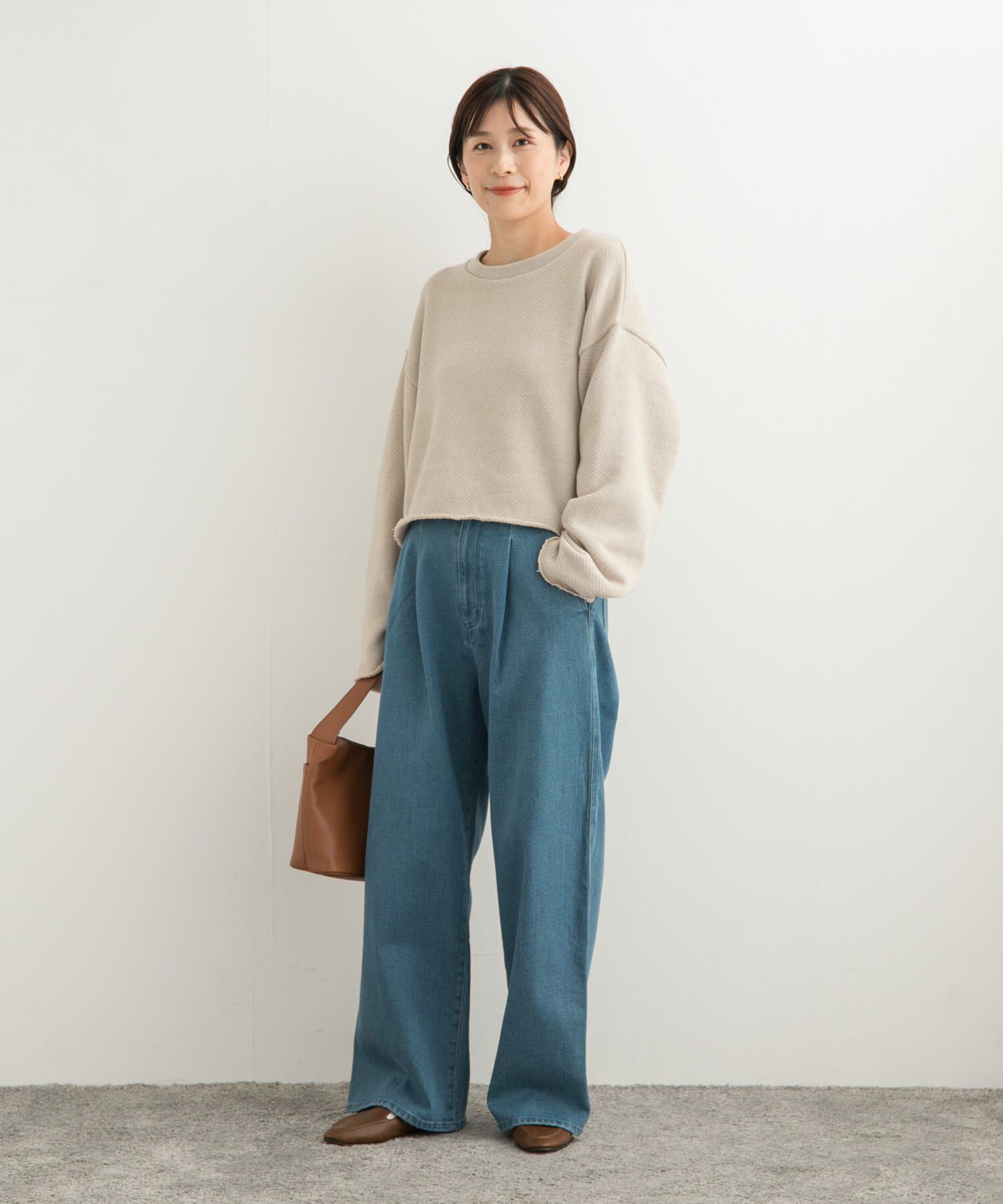 URBAN RESEARCH DOORS「ローゲージインレイプルオーバー」|Tシャツ・カットソー|