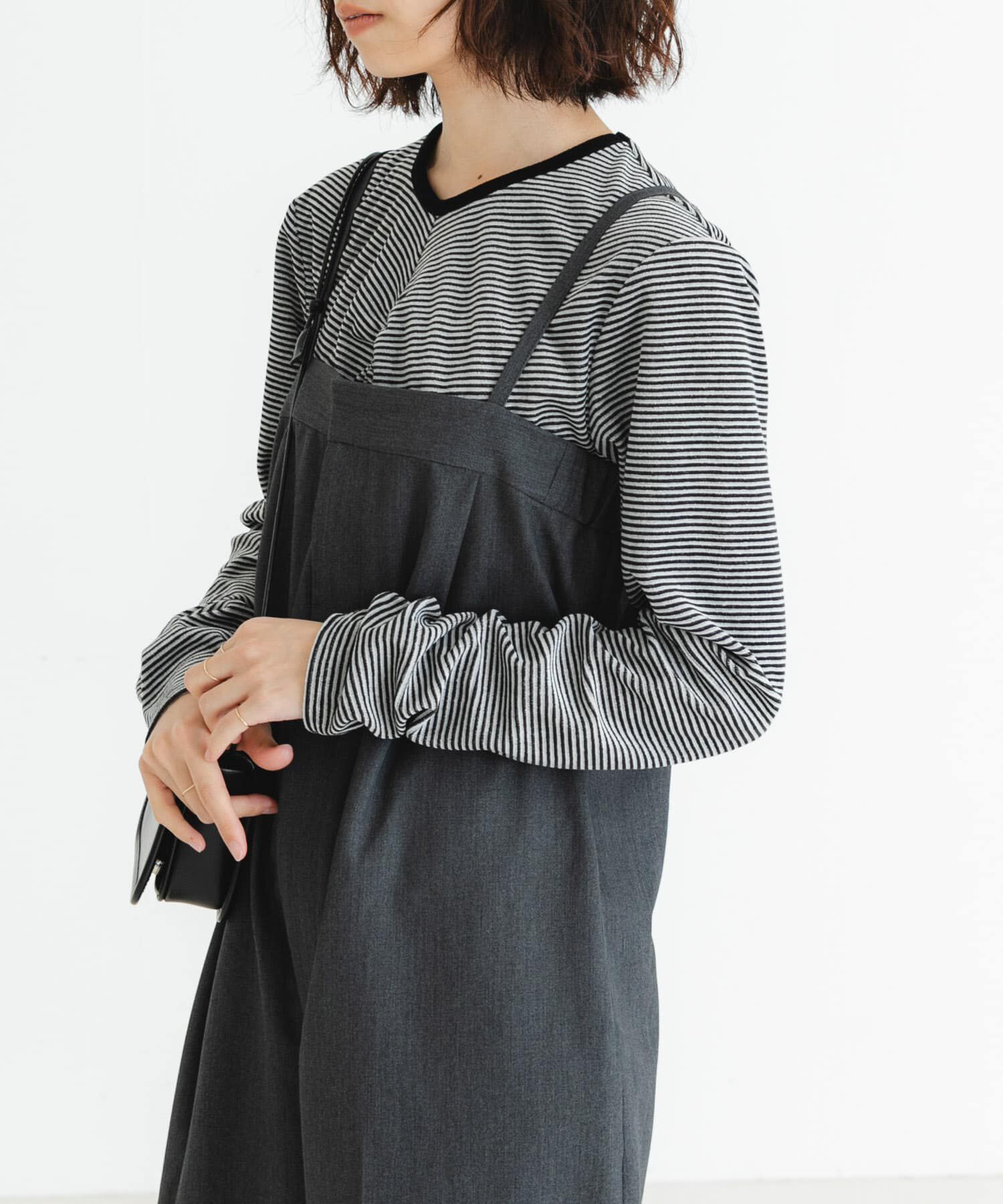 URBAN RESEARCH「『MADE IN JAPAN』ベロアボーダーシャーリングカットソー」|Tシャツ・カットソー|