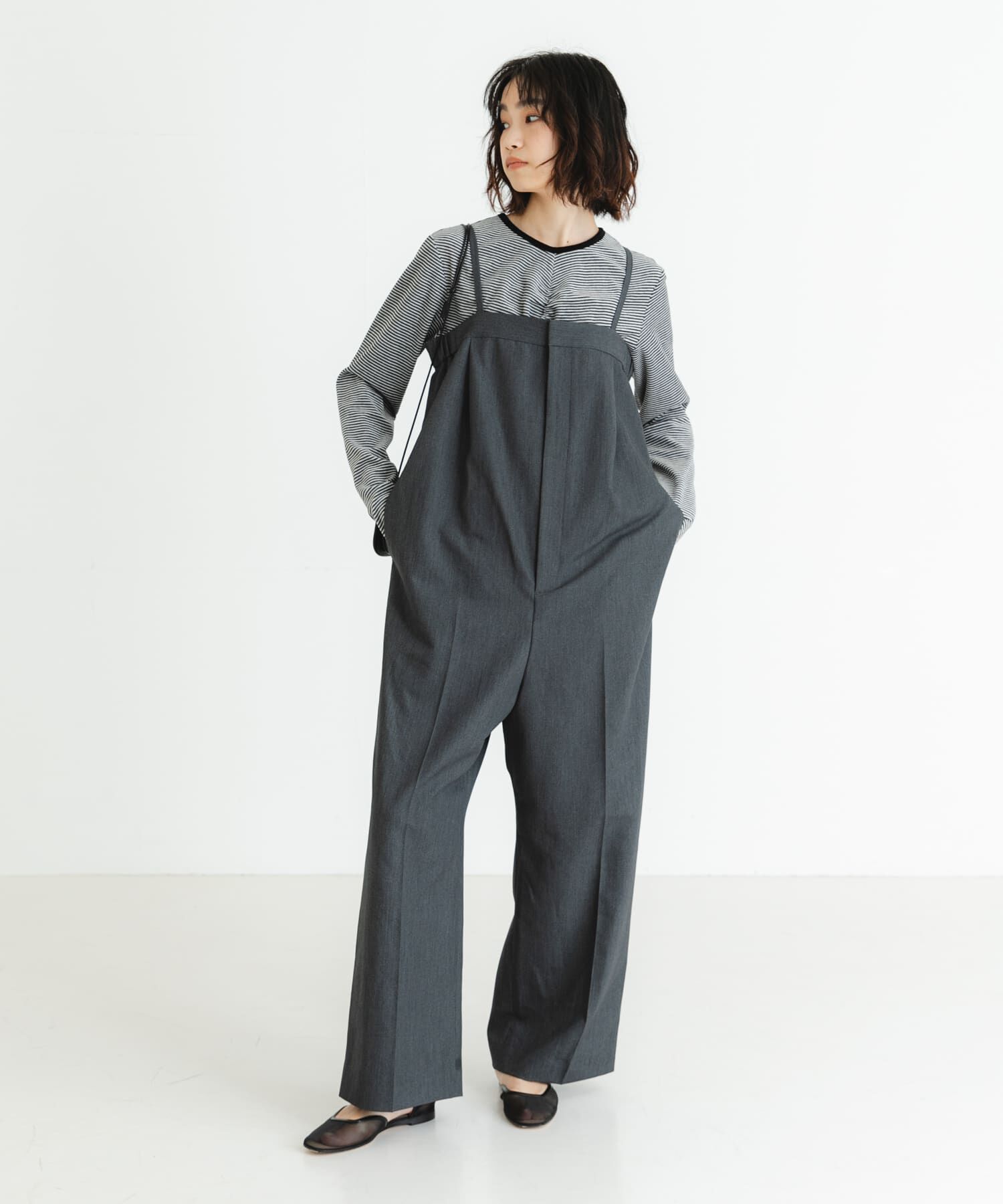 URBAN RESEARCH「『MADE IN JAPAN』ベロアボーダーシャーリングカットソー」|Tシャツ・カットソー|