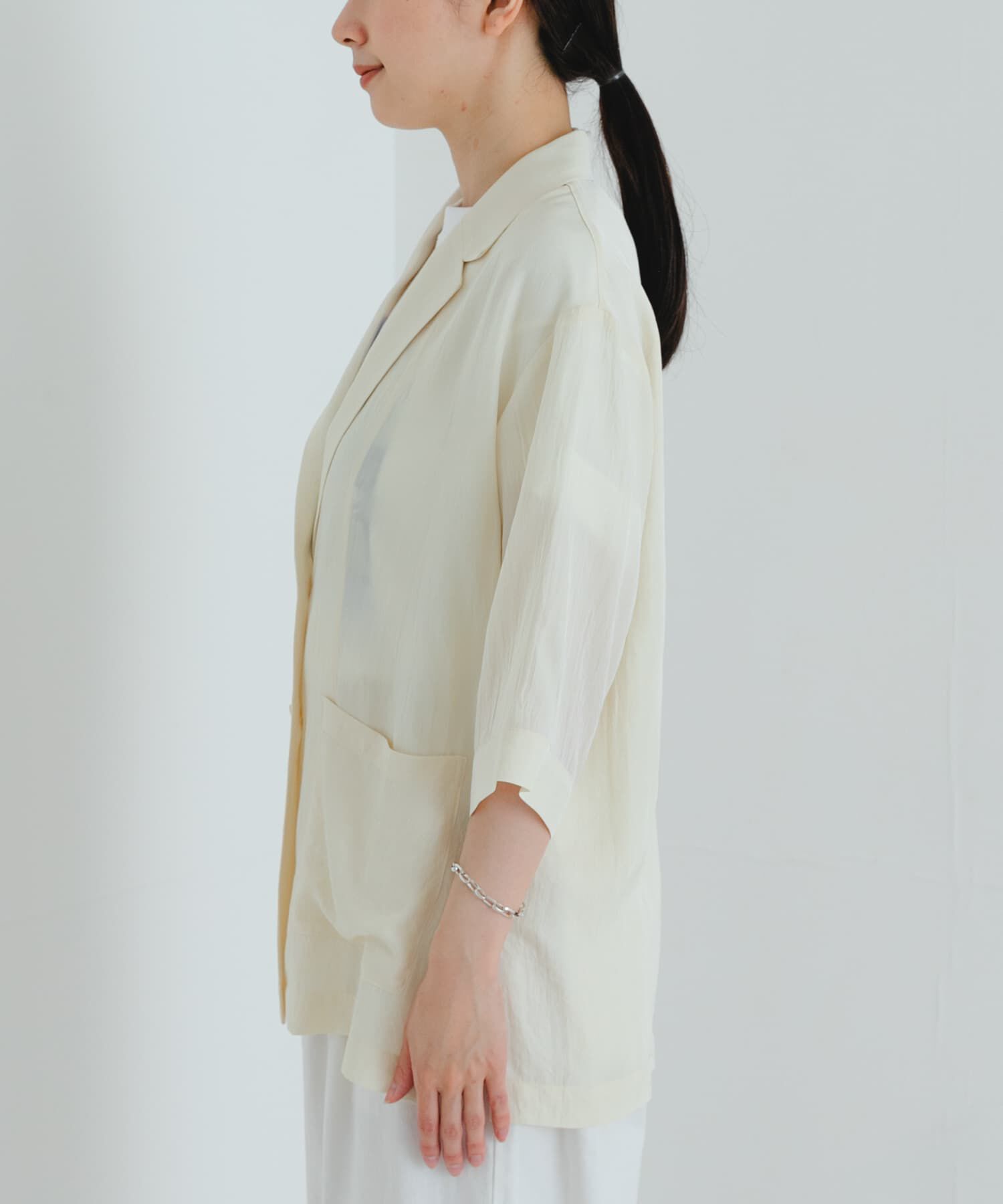 URBAN RESEARCH「『接触冷感』Naiaアセテートハーフスリーブジャケット」|その他|