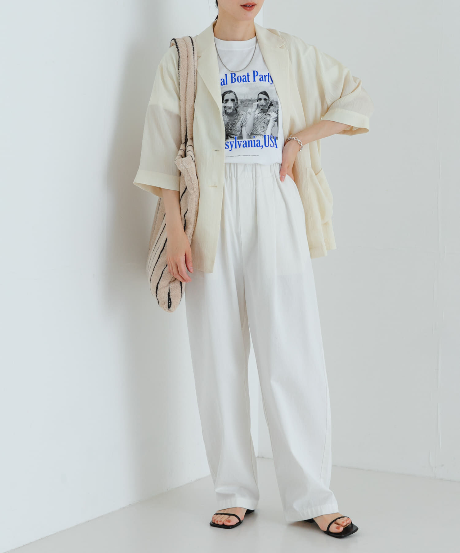 URBAN RESEARCH「『接触冷感』Naiaアセテートハーフスリーブジャケット」|その他|