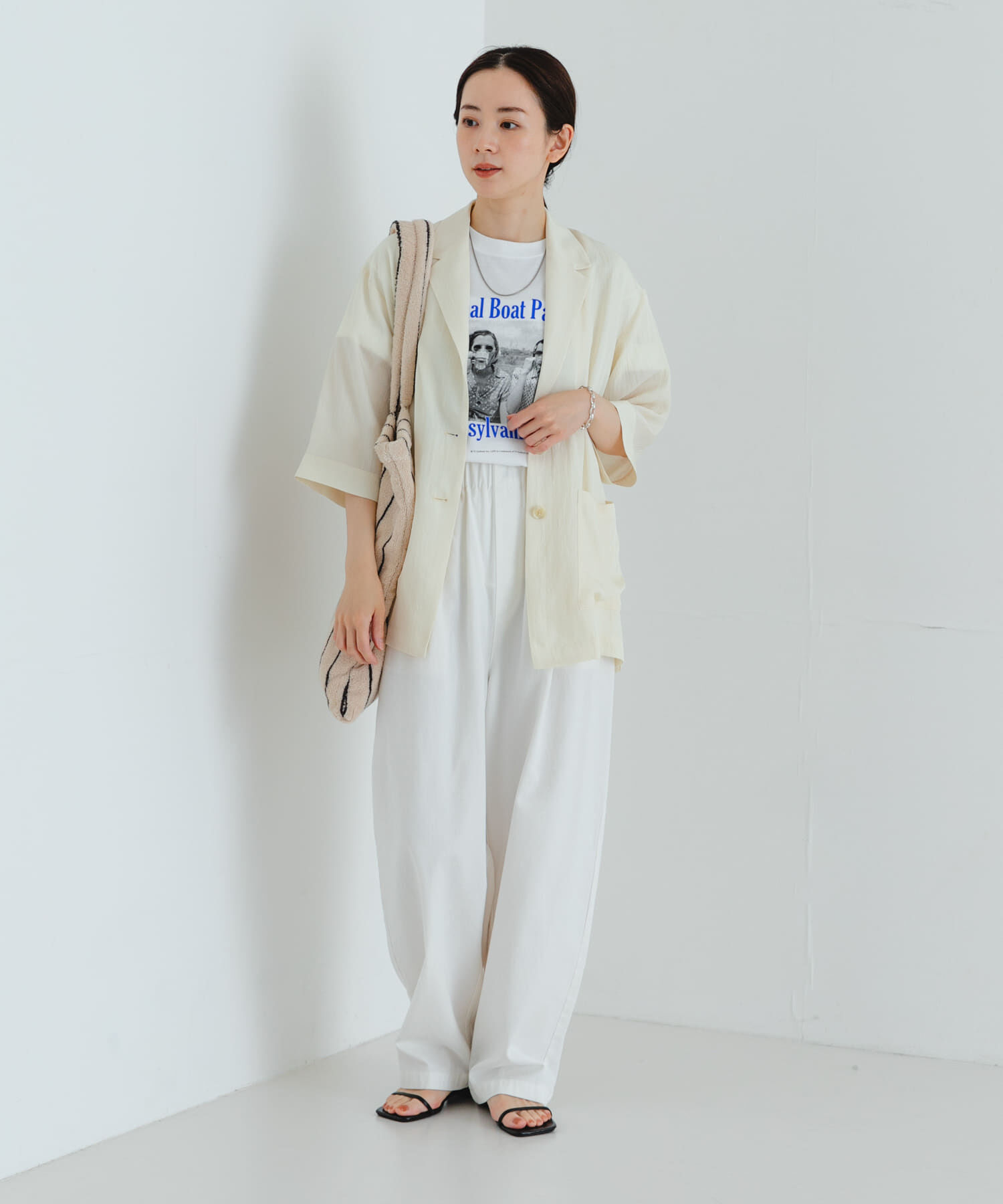 URBAN RESEARCH「『接触冷感』Naiaアセテートハーフスリーブジャケット」|その他|