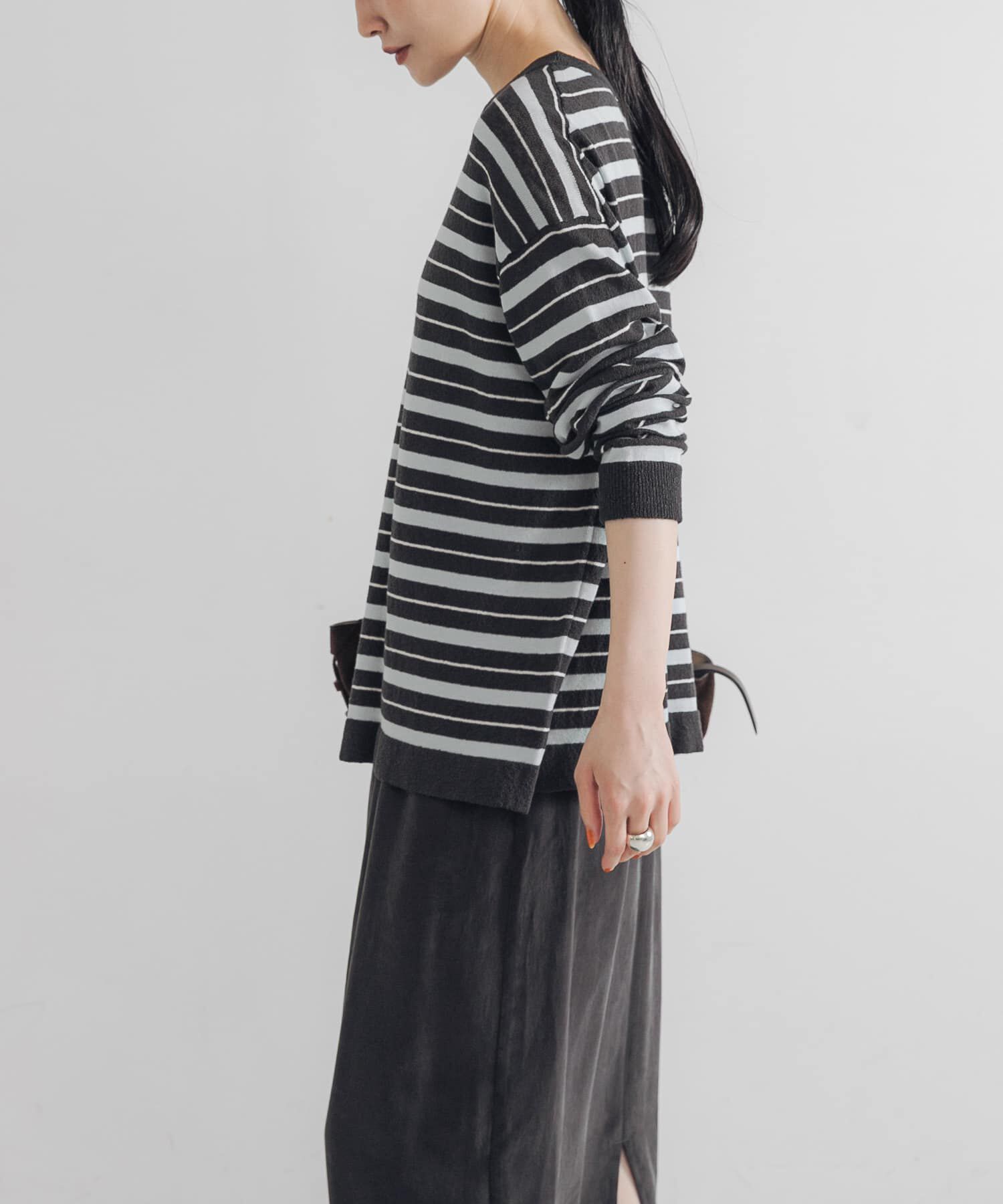 URBAN RESEARCH「マルチボーダークルーネックニット」|ニット・セーター|